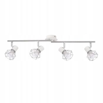 Rhythmus - foco de techo de metal, color blanco, 71 cm, 4 luces, e14