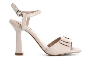 sandalias de piel con lazo powder