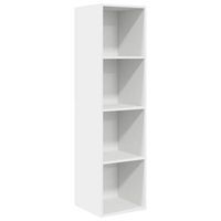 mueble tv de pared  mueble de salon  armario tv con madera contrachapada blanco 37x37x1425 cm