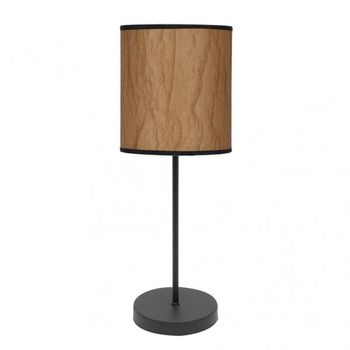 Sobremesa modelo Papiro 1 luz Pergamino/negro FABRILAMP