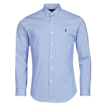 Polo Ralph Lauren Camisa manga larga CAMISA AJUSTADA SLIM FIT EN POPELÍN DE RAYAS para hombre