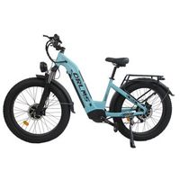 bicicleta electrica orlms mn-6 doble motor bateria extraible de 52 v y 23 ah fat bike de 26 azul