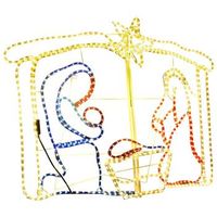 belen decoracion navidena 240 led 116x41x87 cm vidaxl