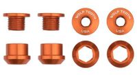 juego de 4 tornillos de chimenea wolf tooth 4 tornillos de plato   tuercas para 1x 6mm naranja