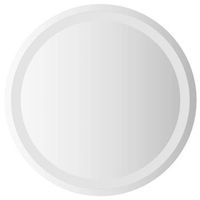 espejo de bano led redondo 50 cm vidaxl
