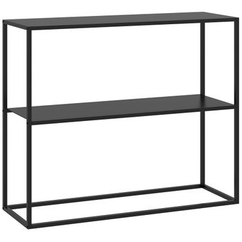 Mesa de consola 90x30x75 cm negro
