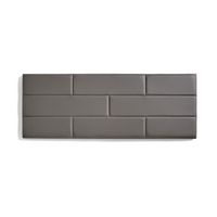 cabecero de cama 80 muro ladrillos de polipiel 112x57x5cm gris