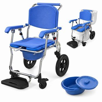 Silla De Ruedas Inodoro Aluminio Mobiclinic Ruedas 12