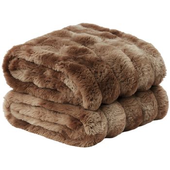Admas Polar Manta de cuadros interior Rabbit Bubble para mujer