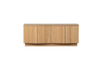 Mueble de tv de madera y chapa de roble natural