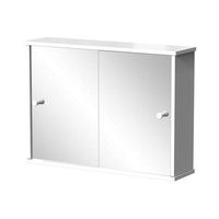 armario con espejo de bano mireo 55 x 40 cm con 2 puertas correderas vicco