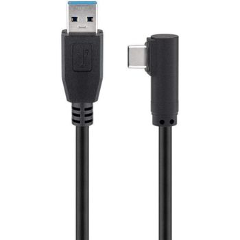 Goobay Cable Acodado USB-C a USB 3.0 Macho/Macho 1m Negro