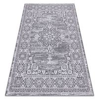alfombra de cuerda sisal loft 21213 ornamento gris  plateado  marfil 140x200 cm