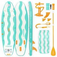 tabla paddle surf hinchable ninos con accesorios huiike  sup 87 con remo inflador quillas  soporta 80 kg aqua