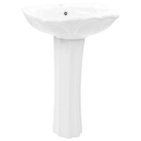 lavabo de bano moderno  lavabo de pie de ceramica blanco 580x510x200 mm