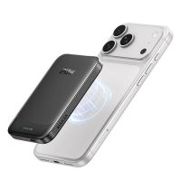 kuulaa yc621 15w 5000mah banco de energia magnetico inalambrico con 1 entrada y 2 salidas carga rapida para iphone 17