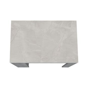 Mesa Auxiliar De Cocina Portree En Melamina Con 2 Estantes