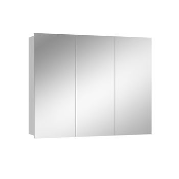 Armario Con Espejo Para Baño Sola 100 X 79.8 Cm Con 3 Puertas Vicco