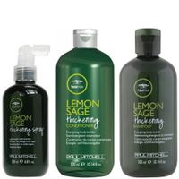 paul mitchell tea tree lemon sage shampoo conditioner and thickening spray trio