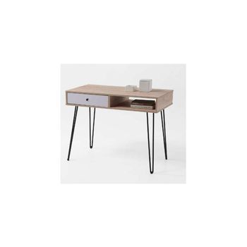 Mesa De Escritorio Kala Con Cajón Y Hueco Para Orden