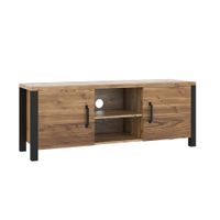 mueble tv 2 puertas 147 cm tableros de aglomerado laminados madera