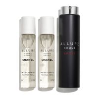 allure homme sport eau de toilette vaporizador de viaje recargable 3x20ml