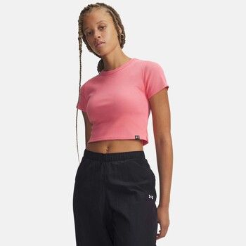 Under Armour Tops y Camisetas Ua Rival Rib Baby Tee para mujer