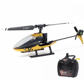 ESKY 150 V3 2.4G 4CH Controlador de Vuelo CC3D sin barra de vuelo con giroscopio de 6 ejes y retención de altitud Helicó