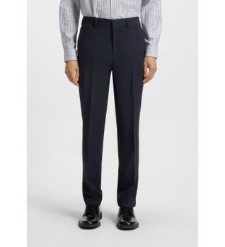 HUGO para hombre. 50540150 Pantalón Tom253X marino (44), Casual, Fiesta, Lana, Clásico
