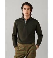 hackett london para hombre hm5700021 polo rugby woven pocket trim verde m casual algodon manga larga