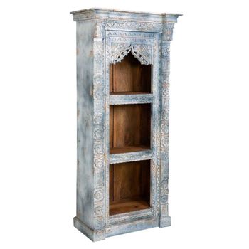 Estanteria de madera color gris 80x46x180h cm