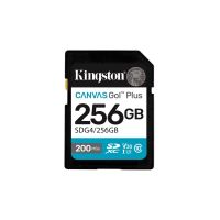 tarjeta sd kingston canvas go plus 256gb uhs-i u3 v30 200mbs 4k uhd negro