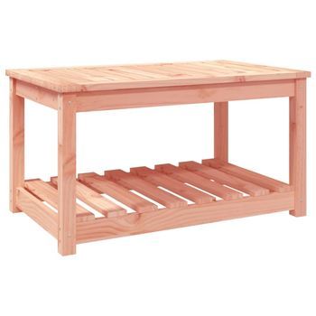 Mesa De Jardín | Mesa De Exterior Madera Maciza Abeto De Douglas 82,5x50,5x45 Cm