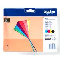 Brother LC-223 / LC223VALBP Pack negro+colores Cartucho original de capacidad estÃ¡ndar (550 pÃ¡ginas)