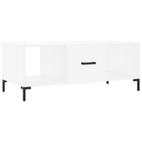 mesa de cafe - mesa de centro madera contrachapada blanco 102x50x40 cm