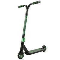 sportnow scooter acrobatico para trucos patinete freestyle con rodamientos abec-9 ruedas 120 mm giro 360 para skatepark verde   aosom espana