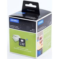 dymo 99012 s0722400 original label tape 89mm x 36mm black on white