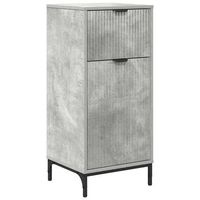 gabinete de bano  armario de bano con cajon gris concreto 395 x 36 x 88 cm