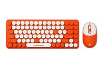 packard bell the dotcombo conjunto de teclado y raton inalambricos - naranja - version de teclado ingles us qwerty