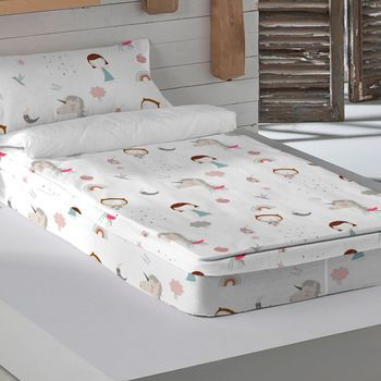 Saco Nordico Con Relleno 100% Algodón Unicorn Pink Coor Cama 90 (90x190/200 Cm)