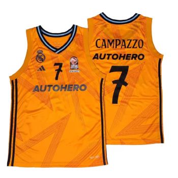 Camiseta Facundo Campazzo Real Madrid Baloncesto Adidas Junior Segunda Equipación 2024-25 Euroliga