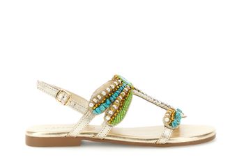 sandalias con aplicaciones de libélulas. multi turquoise 40