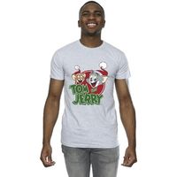 dessins animes camiseta christmas hat logo para hombre