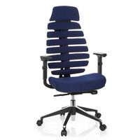 silla de oficina ergonomica para ordenador ergo line ii pro tela azul