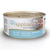 applaws cat food cans 70g - tuna  fish in broth - tuna fillet 24 x 70g