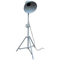 lampara de pie de metal blanca 30x30x105