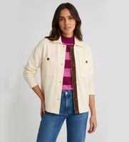 pennyblack para mujer 2621956016200 chaqueta tipo camisa de pana leva blanco roto 44 casual algodon manga larga