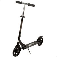 evo - patinete 2 ruedas color negro plegable y regulable 81-91 cm 8 anos
