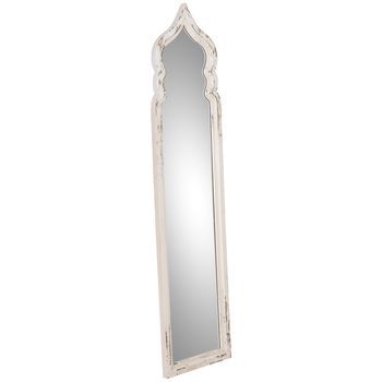 Espejo De Pared De Madera 48x4x186 Cm