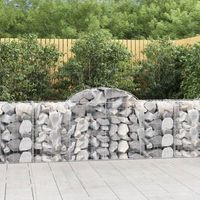 cestas de gaviones 3 piezas  gavion para piedras  gavion decorativo forma de arco hierro 200x50x80100 cm cfw637671